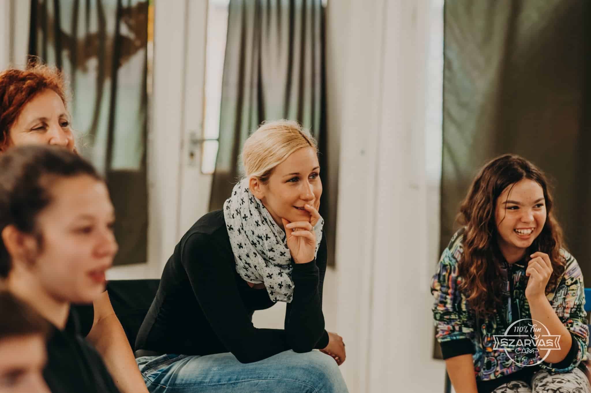 Mina Pasajlic, participating in an activity at the JDC–Ronald S. Lauder Foundation international summer camp, Szarvas.